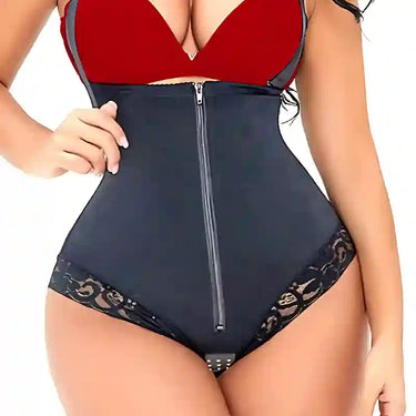 Slip Femme Taille Haute Gainant - noir - cocoonease